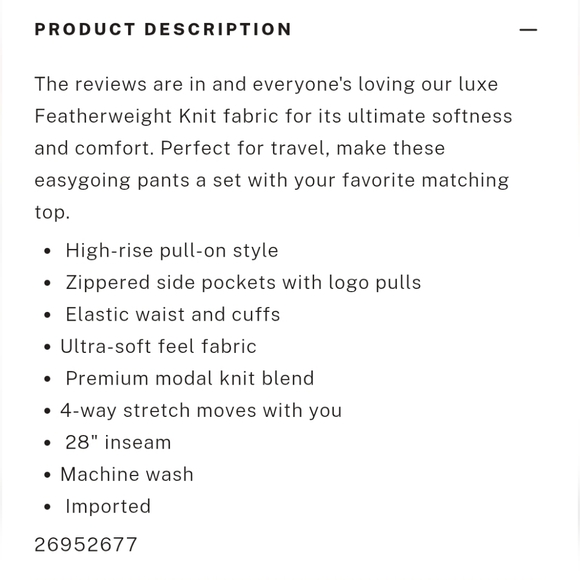 Victoria's Secret Beige Jogger Pants - Picture 5 of 6